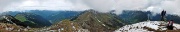 65 Panoramica dalla vetta del Pizzo Badile  